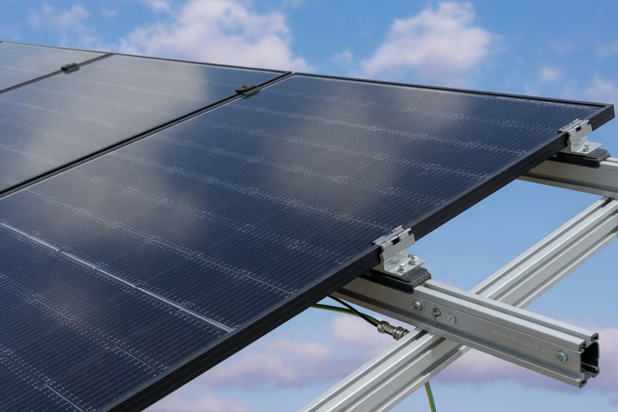 8,1 kWp bifaziale Solaranlage auf einem Einfamilienhaus